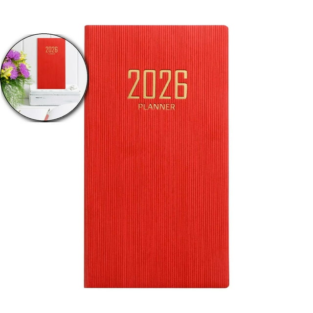 Dvruxg 2025 Pocket Planner Monthly Weekly Daily Journal A7 Notepad Agenda Calendar Notebook Schedule Book Appointment Planner Time Management Planner Home Office Supplies
