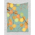 thumbnail image 1 of Aspen Tree Tapestry, Branches with Autumn Leaves Seasonal Inspirations Pastel Kids Fall Background, Wall Hanging for Bedroom Living Room Dorm Decor, 60W X 80L Inches, Multicolor, by Ambesonne, 1 of 2