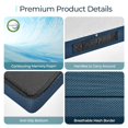 thumbnail image 4 of LINSY LIVING Queen Size Folding Mattress, 4 Inch Trifold Mattress Topper with Washable Tencel Cover, Queen Memory Foam Mattress Topper, Foldable & Portable, Easy Storage, 80" * 60", 4 of 6