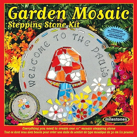 Daisy mosaic stepping stone kit