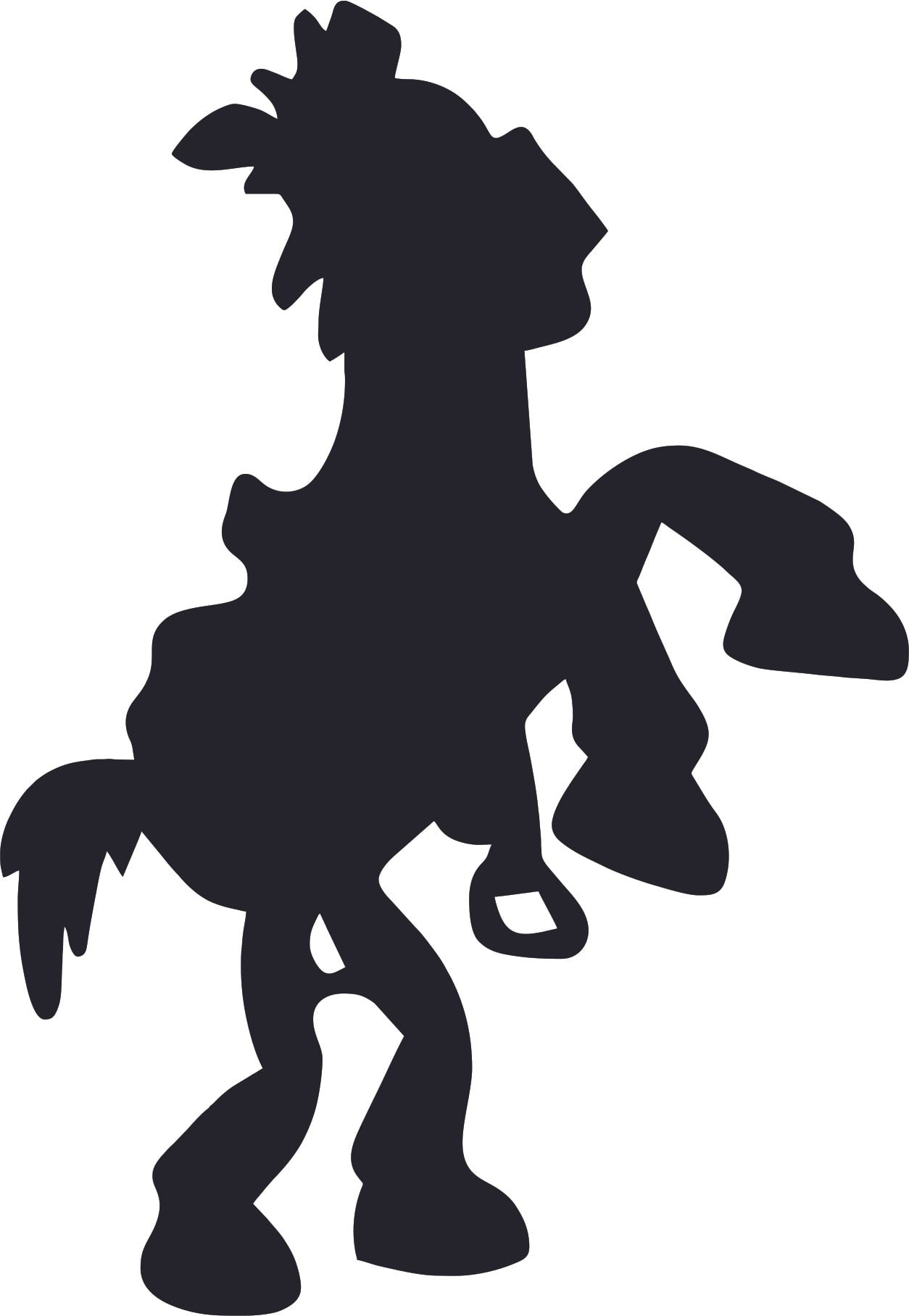 Toy Story Horse Silhouette Cartoon Customized Wall Decal Custom Vinyl