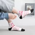 thumbnail image 2 of Pofeuu Flamingo Print 30cm Socks, Adult Running Hiking Socks for Youth and Adult, 2 of 7