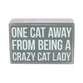 thumbnail image 2 of Primitives by Kathy Crazy Cat Lady Box Sign & Sock Gift Set, 2 of 5