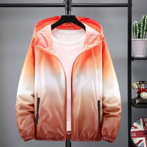 Maqroz Womens Rash Guard Long Sleeve Plus Size Zip Up SPF UV Shirts Gradient Color Full Zip UV Sun Protection Hoodie Jackets Summer Fashion Athletic Workout Hoodie Sweatshirt with Zipper Pockets XL