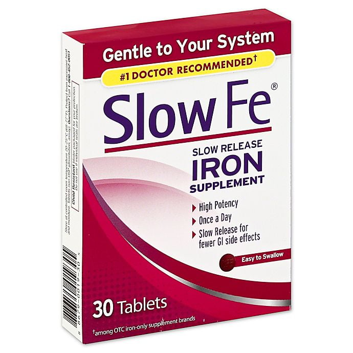 Slow Fe® 30Count Slow Release Iron Supplement