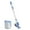Blue, variant on Gumesh Silicone Bathroom Toilet Brush & Plunger Set - , Wall Mounted Kawaii Whale Unique drip Free Cover Bowl Cleaner Brush Set for Corner Cleaning, Includes Hygienic Cover,Blue