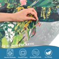thumbnail image 3 of Yayeee Kitchen Curtains Tier Pair Light Filtering 27"x36" Rod Pocket Short Cafe Window Panel, Art Goldfish Bowl, 3 of 7