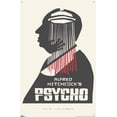 thumbnail image 4 of Alfred Hitchcock - Psycho (1960) Silhouette Wall Poster with Pushpins, 22.375" x 34", 4 of 5