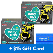[$15 Savings] Pampers Easy Ups Boys Justice League Training Underwear, Size 2T-3T & Size 3T-4T, 178 Total Count