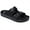 Black, variant on ANLUKE Kids Girls Comfort Slides Soft Sandals for Boys with Adjustable Two Buckle, Sizes 10-4