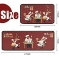 thumbnail image 3 of 2Pcs Fat Chef Kitchen Rugs Set of 2 Floor Mats for Cooking Non Slip Waterproof Standing Kitchen Runner Mats 17”x30”+17”x47”, 3 of 6