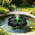 thumbnail image 1 of Rewenti Garden Mini Floating with Four Leaf Colorful Nozzles Outdoor Suspended Round Solar Powered and Bird Bath, 1 of 6