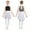 White Black, variant on Doomiva Kids Girls Lyrical Dance Dresses Sparkly Sleeveless Figure Skating Dress Irregular Chiffon Hem Skirt Leotard Blue 14
