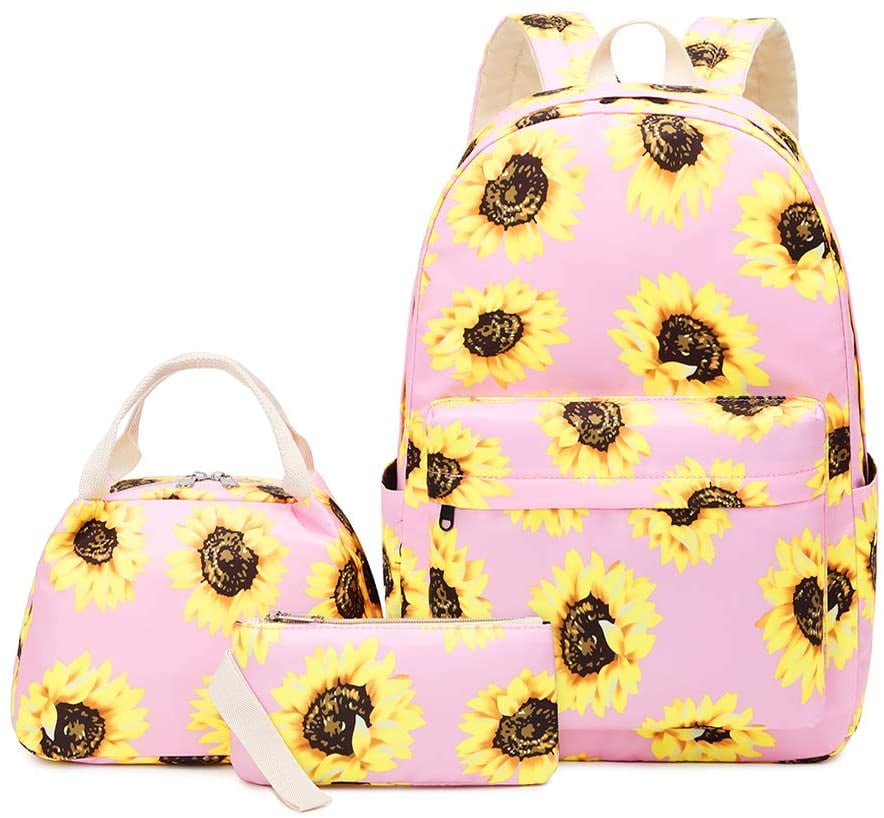 sunflower backpack and lunchbox