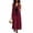 Wine, variant on Yangnuo Women's Sleeveless V-Neck Maxi Dress with Black Contrast Bow Ladies Fashion Casual Linen Blend Loose Fit Flowy Long Dress