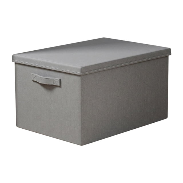 Caja de almacenamiento plegable con tapa para juguetes infantiles, organizador de ropa, despensa o dormitorio. L