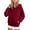 Red, variant on Ohufall Sweatshirt for Boys Girls Cotton Fleece Lined Warm Long Sleeve Hooded Tops with Kangaroo Pocket Loose Fashion Casual Sweatshirts 3-13Y