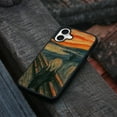 thumbnail image 4 of WIRESTER Shockproof Soft Rubber Cover Case for Apple iPhone 16 6.1" 2024, The Scream Edvard Munch, 4 of 5