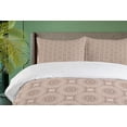 thumbnail image 4 of Ambesonne Mandala Duvet Cover Sets, Traditional Oriental Motif, 2-Queen, Pale Mauve Taupe Pale Tan, 4 of 7