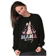 thumbnail image 4 of Cute Easter Mama Bunny Butterflies Women Plus Size Crewneck Sweatshirt Brisco Brands 3X, 4 of 5