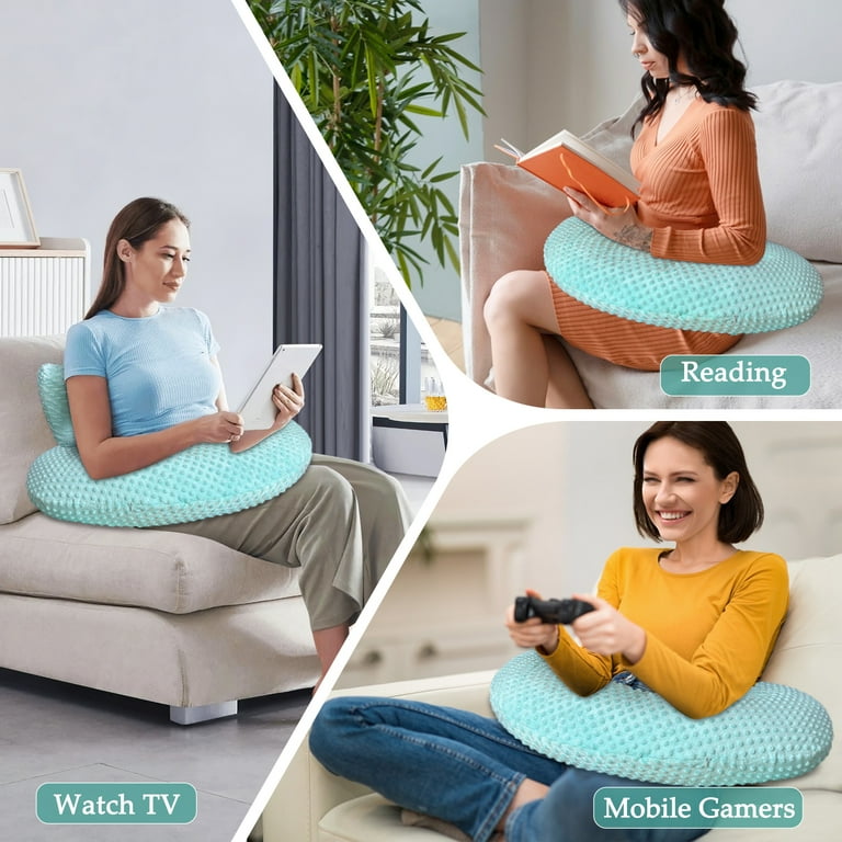 Gaming Pillow for Lap with Crochet Support Lap Desk Pillows Laptop