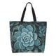 thumbnail image 1 of Easygdp Blue Color Cactus Bolsas Tote para Mujer, Bolsos de Hombro para Viaje, Bolsos de Mano de Gran Capacidad para Compras y Trabajo, 1 of 8