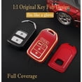thumbnail image 5 of Key Fob Cover Compatible with Fit for Honda Civic CR-V Accord HR-V Pilot, Premium Soft TPU, Full Protection, Smart Remote Key, Keychain, Keychain Case Holder Protector,Size B-black, 5 of 8