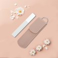 thumbnail image 6 of Unique Bargains Glass Multifunctional Nail File with Leather Pouch 1 Set Pink, 6 of 6