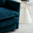 thumbnail image 3 of Modern 2+3 Seater In Blue Chenille - Space-saving Design Construction For Durability, 3 of 6