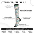 thumbnail image 2 of Pofeuu Back To School Print Compression Socks for Women & Men Circulation - Best Support for Nurses,Running,Athletic,Sports, 2 of 7