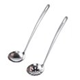 thumbnail image 4 of 2 Pieces Stainless Steel Hot Pot Scoop Cookware Soup Spoon Rice Scoop Colander Spoons Kitchen Ladle Flatware for Dining Table Restaurant, 4 of 9
