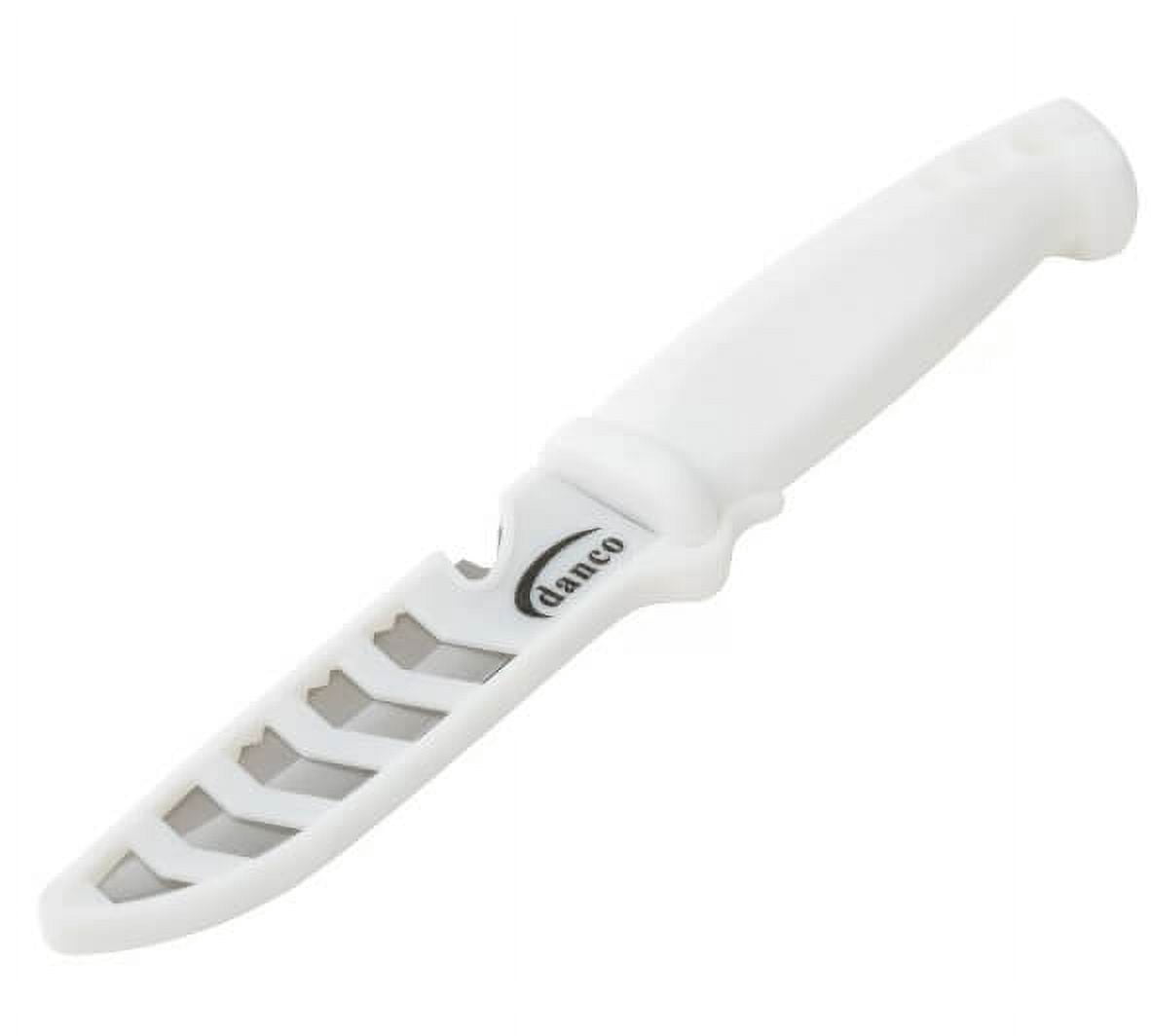 (2 pack) Danco Sports Eco 1 Series, 4" Bait Knife, Straight Edge, White