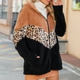 thumbnail image 1 of Abrigo Cálido Borroso Para Mujer, Abrigo Polar Con Capucha Para Mujer Bloques De Color Para Ir De Compras Para Dama ANGGREK Negro M, 1 of 6