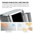 thumbnail image 4 of pouseayar 13 Gallon Stainless Steel Large Trash Can with Soft Close Lid - Foot Pedal Rectangular Garbage Bin Fingerprint-Proof, and Durable for Kitchen, Home, and Office, 4 of 9