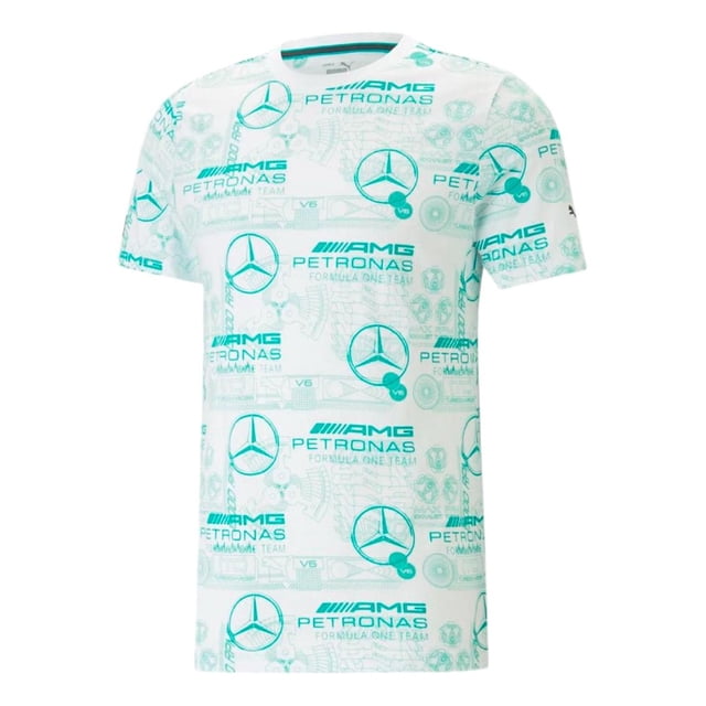 Playera Puma Hombre Mercedes Amg Motorsport Logo blanco XL