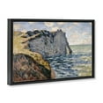 thumbnail image 4 of Stupell Industries Classic Monet Cliff Of Aval Landscape & Nature Painting Black Floater Framed Canvas Art Print Wall Art, 31 x 21, 4 of 10
