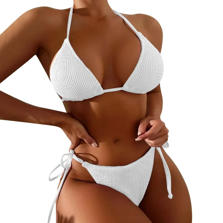 2DXuixsh Bikini Bottom Cover Up Women's High Waisted Bikini V Neck