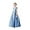 Baby Blue, variant on Satin Flower Girl Dress with Back Bow A-Line Princess Pageant Gown for First Communion, Wedding & Party (2-16 Years)