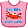 thumbnail image 3 of Inktastic Crabby but Cute Boys or Girls Baby Bib, 3 of 4