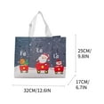 thumbnail image 3 of CELNNCOE Christmas Tote Bags With Handles, 5-Pack Reusable Grocery And Shopping Bags, Large Non-Woven Gift Bags For Holiday Parties, Gift Wrapping, And Festive Errands, 3 of 7