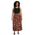 thumbnail image 2 of Terra & Sky Women's Plus Size Pull on Maxi Skirt, 2 of 5