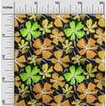 thumbnail image 2 of oneOone Rayon Orange Fabric Floral Quilting Supplies Print Sewing Fabric By The Yard 56 Inch Wide, 2 of 4