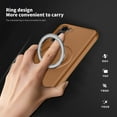 thumbnail image 4 of Magnetic Case for Samsung Galaxy S23 Case with Stand,Compatible with MagSafe,Military Grade Drop Protection Shockproof PU Leather Back Protective Case for Samsung Galaxy S23,Brown, 4 of 8