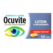 (5 pack) Ocuvite Eye Vitamin & Mineral Supplement Tablets, Lutein & Antioxidants, Nourish Your Eyes, 120 Count