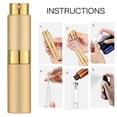 thumbnail image 6 of Lisapack 8ML Atomizer Perfume Spray Bottle for Travel, Empty Refillable Cologne Dispenser, Portable Sprayer (Gold), 6 of 8