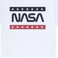 thumbnail image 3 of NASA - Blue and Red Stripes - Men's Short Sleeve Graphic T-Shirt, 3 of 6