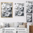 thumbnail image 4 of Designart "Elegant White Pansies" Pansies Floater Framed Canvas Wall Art, 4 of 5