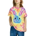 thumbnail image 2 of THDHVS Toddler Summer T-shirts,Summer Casual Tops for Kids,Girl Short Sleeve Tees Easter Graphic Cotton Summer T-Shirts Multicolor 5-6 Years, 2 of 4