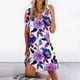 thumbnail image 3 of Vestido casual de mujer con hombros descubiertos y mangas cortas con estampado de espalda para adelgazar Fridja  bnh1221, 3 of 5