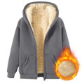 thumbnail image 7 of yuCgh Men's Winter Fleece Lined Hooded Jacket, Thickened Zip Up Coat with Multiple Pockets, Casual Outdoor Jacket for Cold Weather & Daily Wear,Dark Gray,XL, 7 of 7